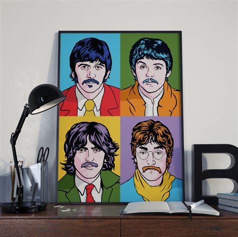 The Beatles Pop Art Portraits Limited Edition Art Print Etsy