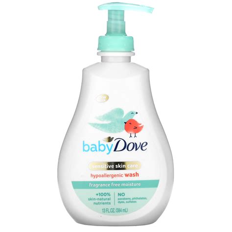 Dove Baby Sensitive Skin Care Fragrance Free 13 Fl Oz 384 Ml Iherb