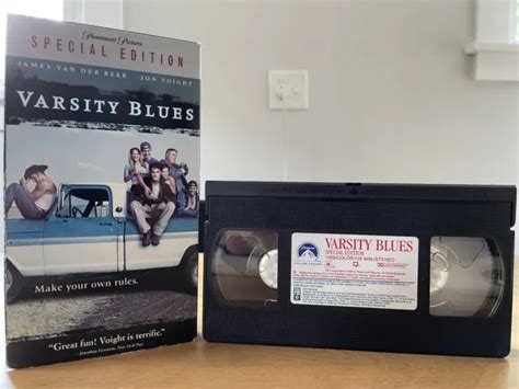 Varsity Blues Vhsvcr Tape 2000 James Van Der Beek Jon Voight Paul