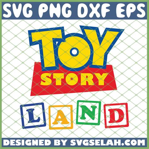 Toy Story Land SVG, Toy Story SVG, PNG, DXF, EPS, Design Cut Files