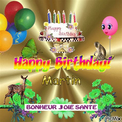 Happy Birthday Martin Free Animated  Picmix