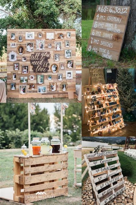 20 Rustic Country Wooden Pallets Wedding Decoration Ideas Pallet