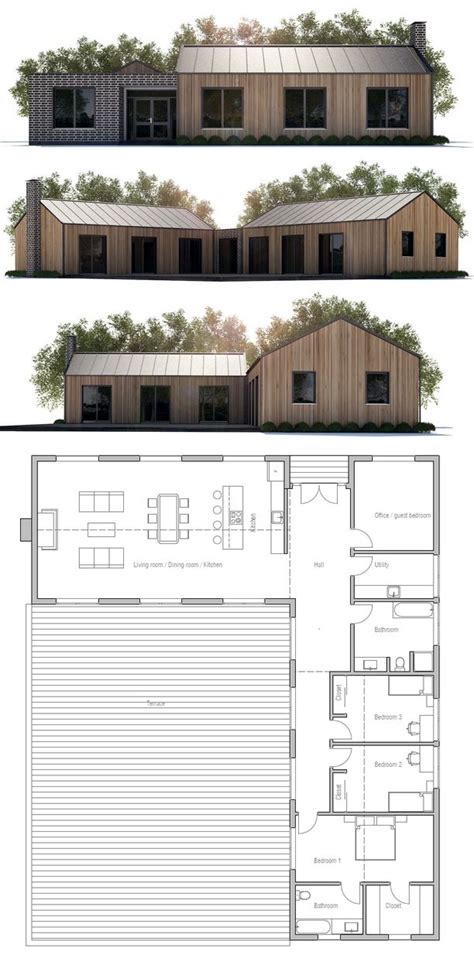 It will be part of the home building series of videos and a link to a playlist will be placed at the end of each video. Small House CH259 | House plans, Farmhouse floor plans ...