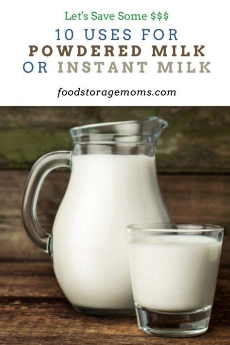 10 Uses For Powdered Milk Or Instant Milk Food Storage Moms