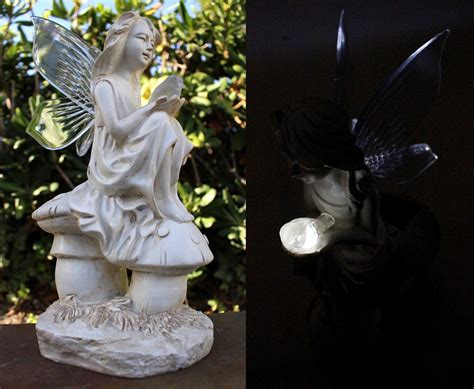 Polyresin Solar Fairy Statue 4 Styles