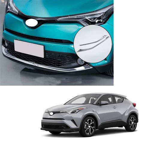 Chrome Abs Front Bumper Decoration Cover Trim Lip For Toyota Chr C Hr