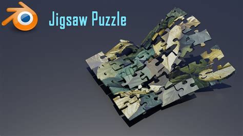 How To Create Jigsaw Puzzle Animation In Blender 211 Youtube