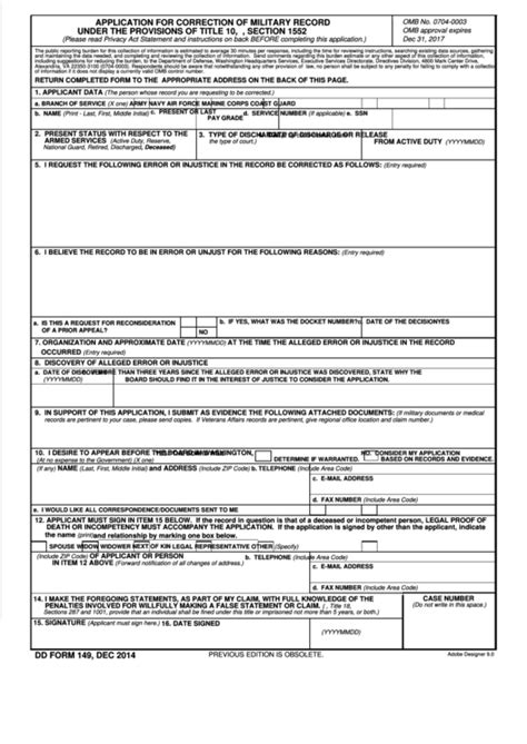 Download Fillable Dd Form 149 Pdf What Is Dd Form 149 Read The Dd