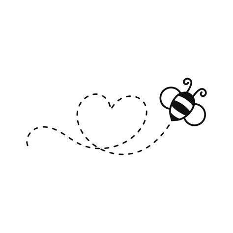 Bee Outline, Tattoo Outline, Simple Line Drawings, Easy Drawings