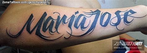 Tatuaje De María José Nombres