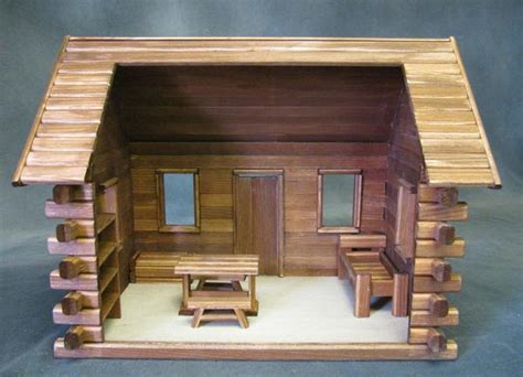 crocketts log cabin dollhouse kit  magical dollhouse