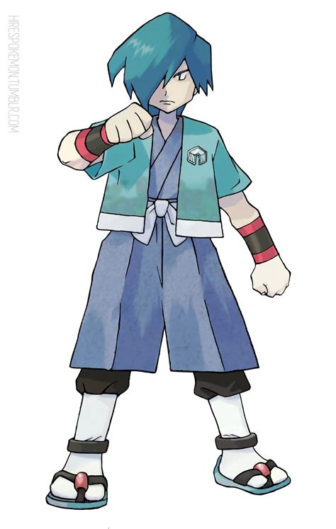 Hi Res Pokémon Art — Johto Gym Leader Falkner By Ken Sugimori From The