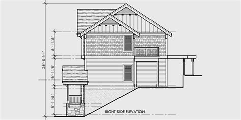 Narrow Sloped Lot House Plans Very Steep Slope House Plans Sloped