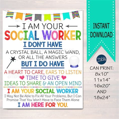 Social Worker Office Decor I Am Your School Social Worker Sign School