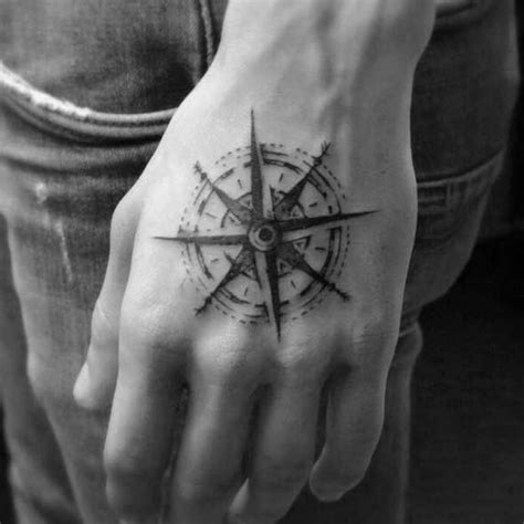 50 Simple Compass Tattoos For Men Directional Design Ideas