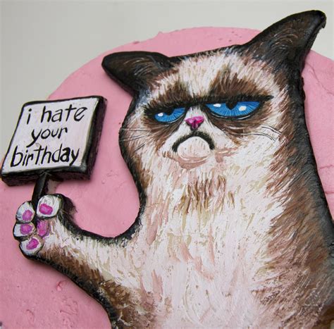 Love Your Cake Grumpy Cat Cake