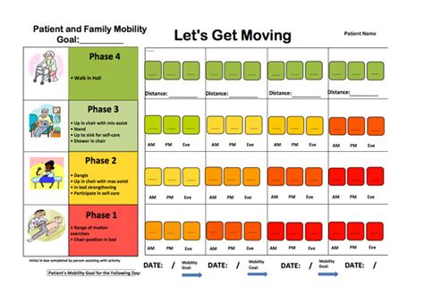 Patient Mobility Chart