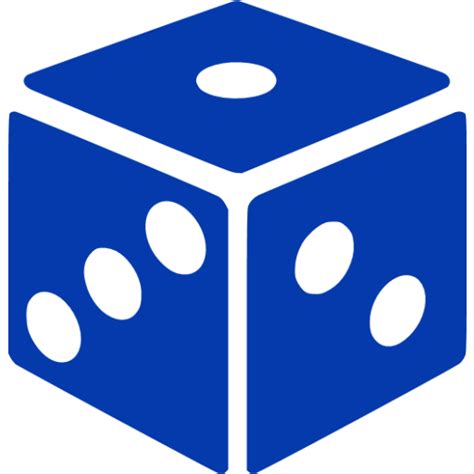 royal azure blue dice icon  royal azure blue gamble icons