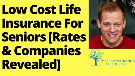 Low Cost Life Insurance For Seniors Rates And Companies Revealed Youtube