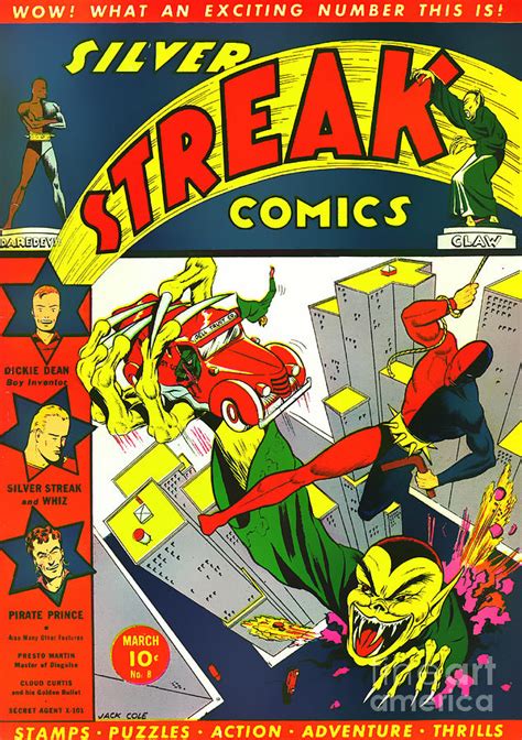 Classic Comic Book Cover Silver Streak Comics Daredevil 0320 Photograph By Wingsdomain Art
