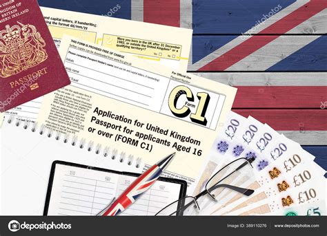 English Form Application United Kingdom Passport Applicants Aged Lies