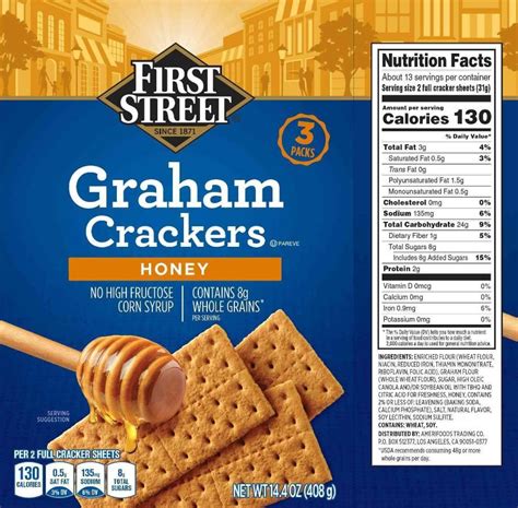 30 Honey Maid Graham Crackers Nutrition Label Labels Database 2020