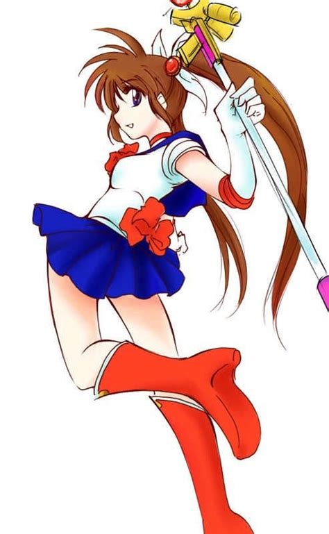 Me As A Sailor Senshi Sailor Moon Cosplay 1 Girl Simple Backgrounds Red Bow Brown Hair Knee