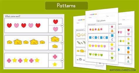 Pattern Worksheets For Preschool Pre K Free Pattern Printable