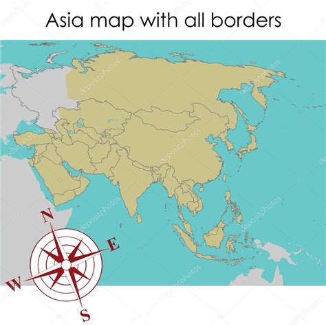 Asia Map — Stock Photo © Hibrida13 2837085