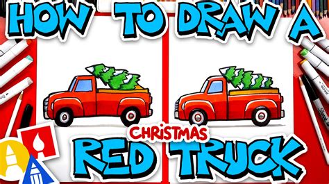 Https://tommynaija.com/draw/how To Draw A Christmas Truck