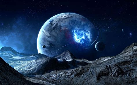 Top 5 Most Habitable Alien Planets Space Art Planets Wallpaper Blue