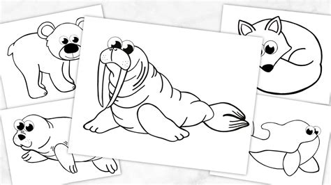 Arctic Animals 10 Coloring Pages Arctic Animals Cute
