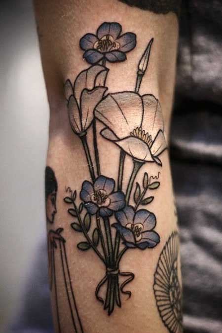 10 Vintage Style Flower Tattoos For Ladies