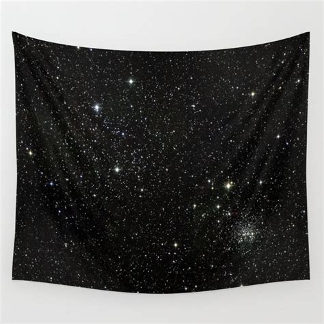 Universe Space Stars Planets Galaxy Black And White Wall