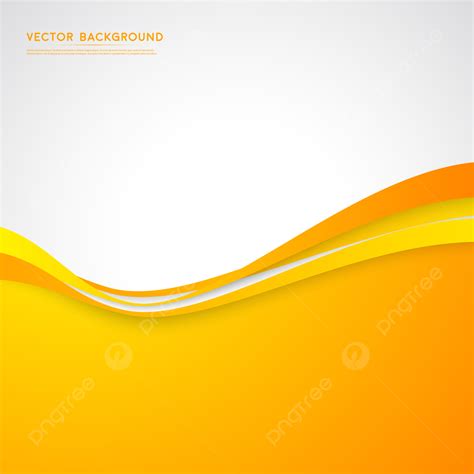 Vector Abstract White Background With Yellow Wavy Design Brochu