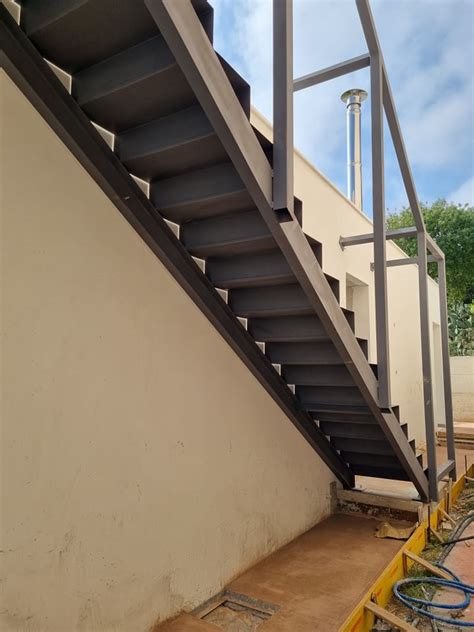 Steel Frame Staircase In Paphos Man Metal Constructions