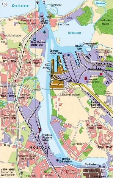 Einfacher lässt sich eine reise nach rostock nicht planen und nichts kann schief laufen! Diercke Weltatlas - Kartenansicht - Rostock - Seehafen ...