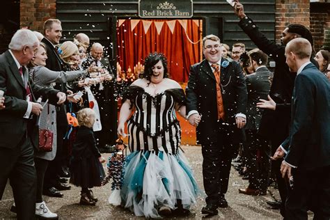 Black And White Tim Burton Esque Wedding With Pops Of Colour Laptrinhx