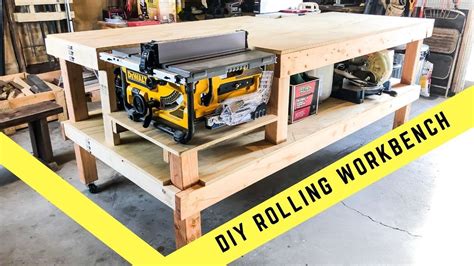 After you have all the tools at your work station, you now put your woodworking skills to the test. HOW TO MAKE A ROLLING TABLE SAW AND JOINTER WORK BENCH DIY ...