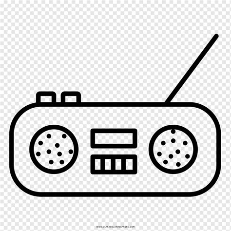 Radio Coloring Pages