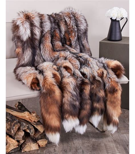 Xl Crystal Fox Fur Pelts Tanned Skins