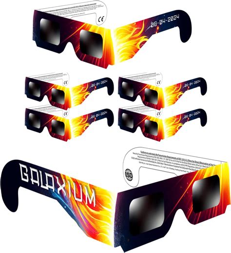 [6 Pack] Solar Eclipse Glasses AAS Approved 2024 - Trusted for Direct