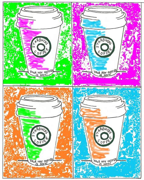 Starbucks Pop Art 2 Pop Art Art Classes Art How