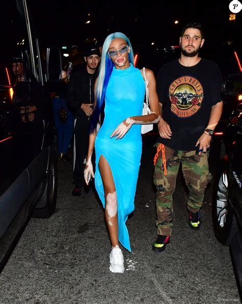 Winnie Harlow Arrive à Lafter Party Rihannas Fenty Lors De La Fashion