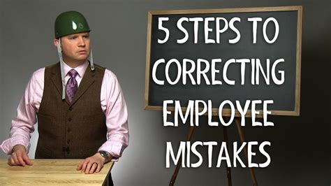Steps To Correcting Employee Mistakes Youtube
