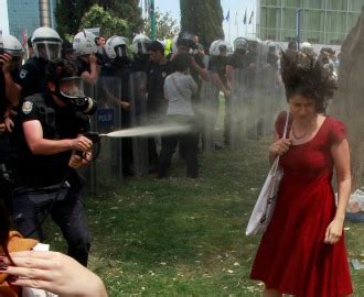 7 Outrageous Photos Of Turkish Protesters Being Hit With Tear Gas And