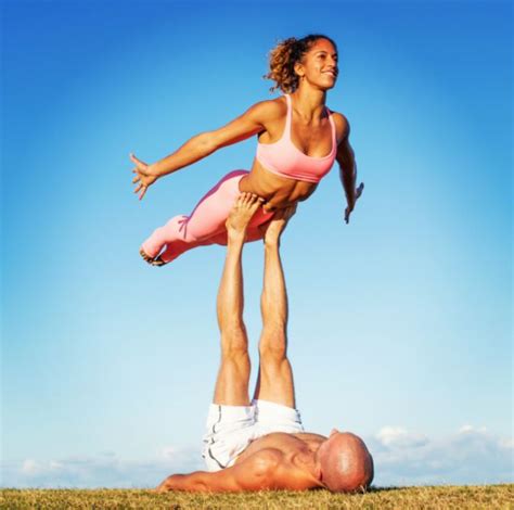If you are brand new to yoga, take your time to absorb all of this info, and always listen to your body and alter the posture to best suit your body's level of ability, strength, and flexibility. Acroyoga: All About Tandem Yoga, Three & Two Person Yoga Poses