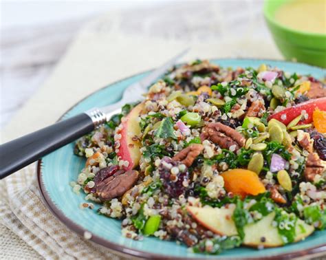 Nutty Apple Kale And Quinoa Salad