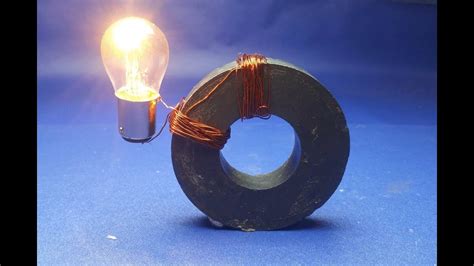 Experiment Copper Wire Generator Free Energy Magnet Light Bulbs 12v