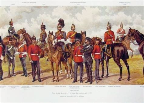 R Simkin The Irish Regiments Of The British Army Frame Uk